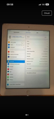 Ipad generazione 128gb 2013 - generazione,